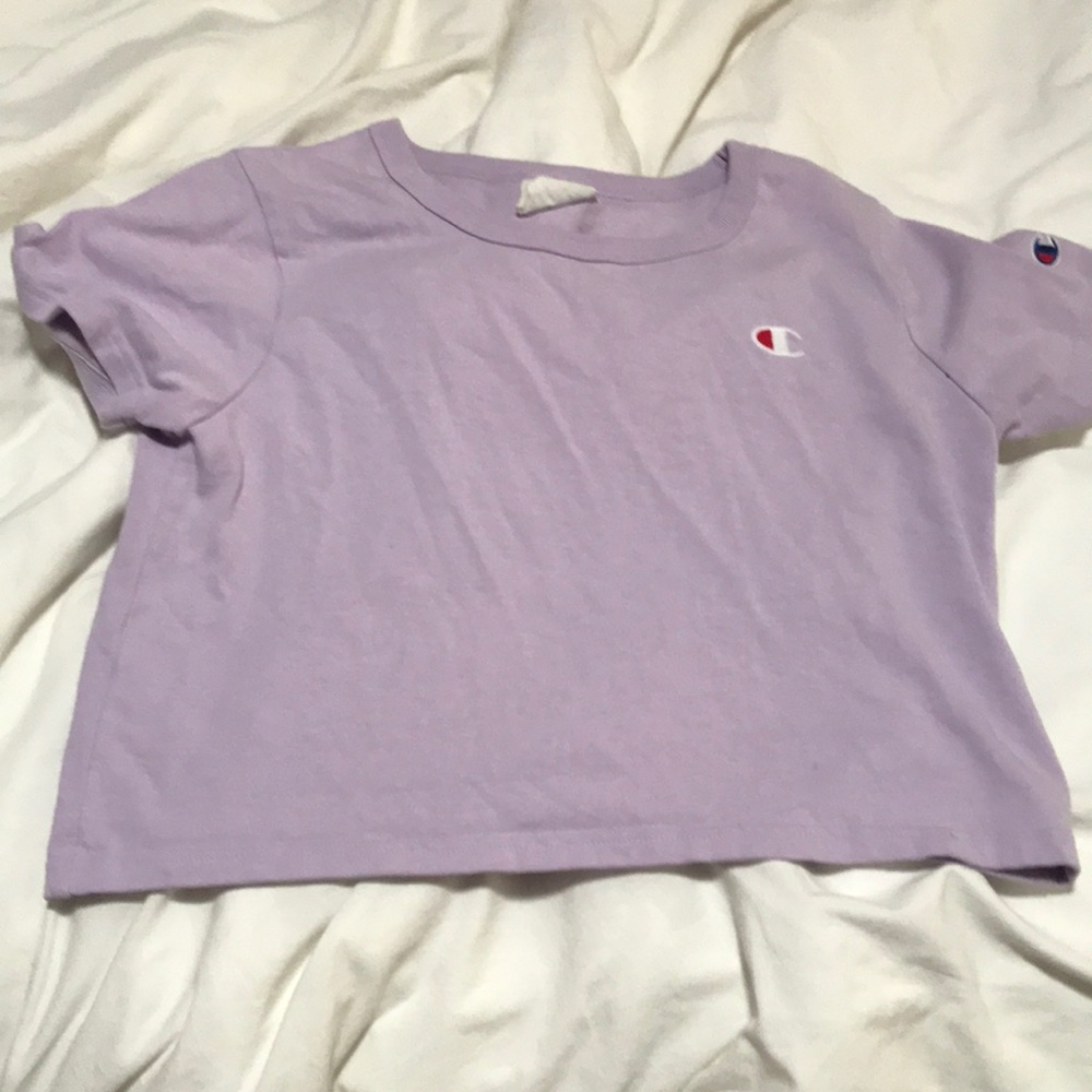 Champion cropped lavender tee